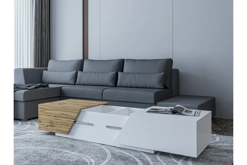 Carbost Soffbord 60 cm White - Möbler - Vardagsrum - Soffbord & vardagsrumsbord - Soffbord