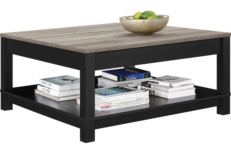 Carver Soffbord 90 cm Svart - Dorel Home - Möbler - Vardagsrum - Soffbord & vardagsrumsbord - Soffbord