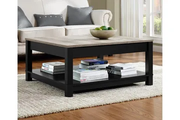 Carver Soffbord 90 cm Svart - Dorel Home - Möbler - Vardagsrum - Soffbord & vardagsrumsbord - Soffbord