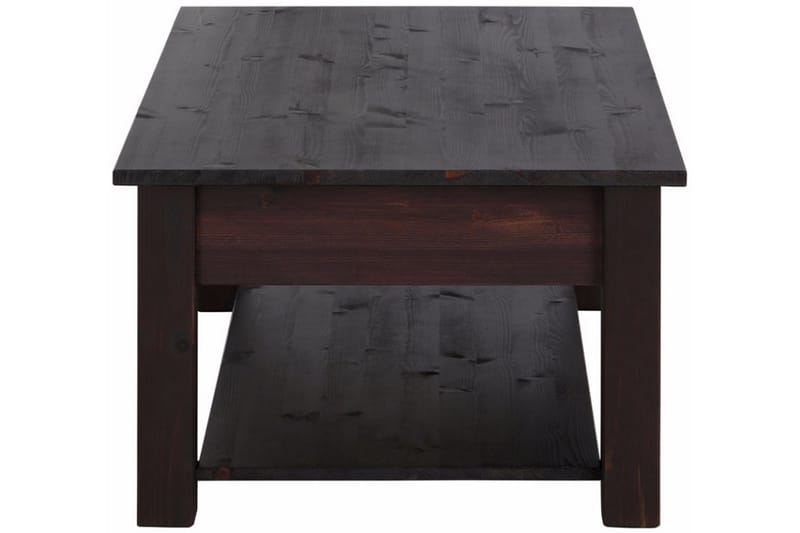CERVENS Soffbord 100 cm med Förvaring Lådor + Hylla Svart - Möbler - Vardagsrum - Soffbord & vardagsrumsbord - Soffbord