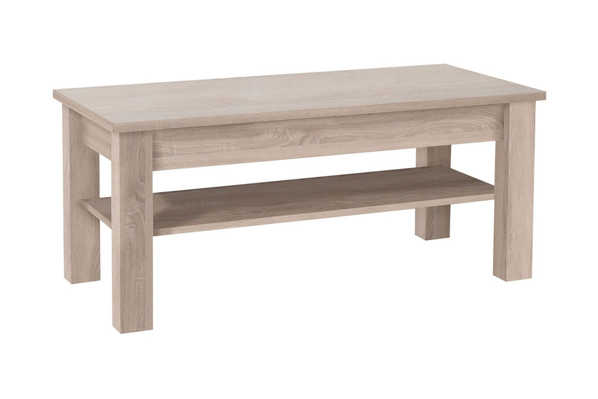 Cezara Soffbord 110 cm med F&ouml;rvaring Hylla Ek -