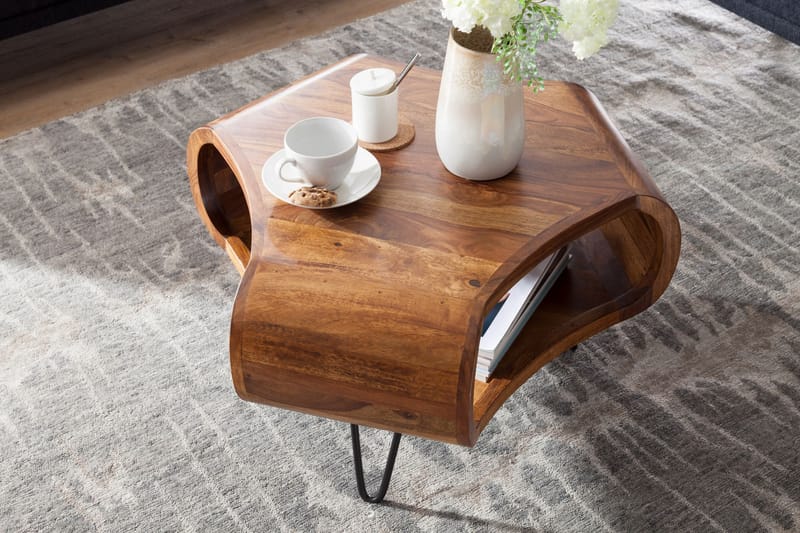 CHAMPA Soffbord 55 cm Brun - Möbler - Vardagsrum - Soffbord & vardagsrumsbord - Soffbord