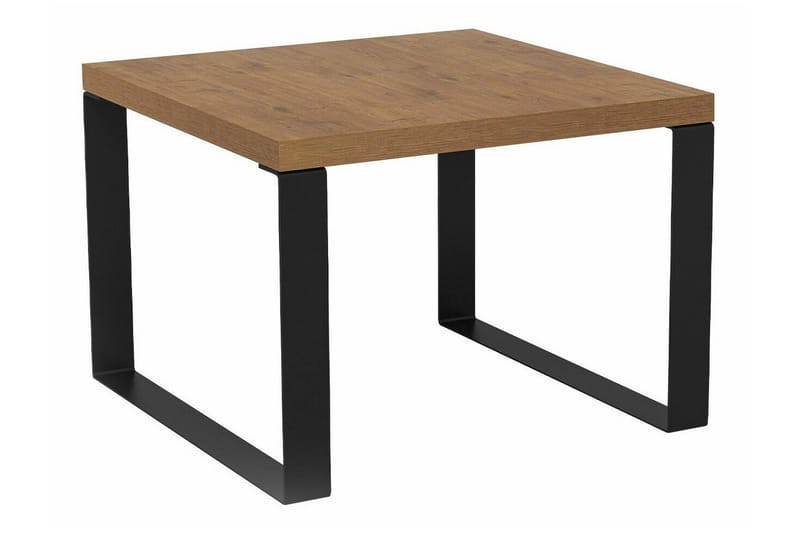 Clogsville 60 cm Kvadratiskt Soffbord i Målat Trä, Brun