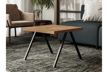 Clogsville Kvadratiskt Soffbord 60 cm i Målat Trä - Ekbrun - Möbler - Vardagsrum - Soffbord & vardagsrumsbord - Soffbord