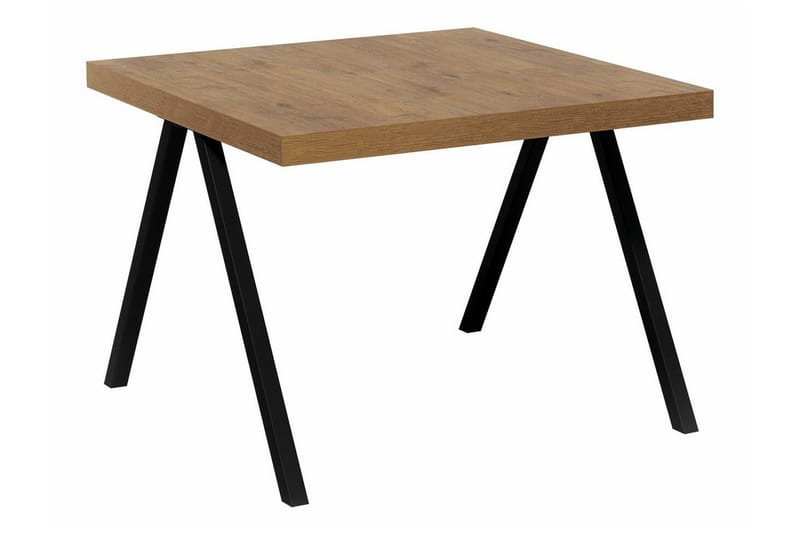 Clogsville Kvadratiskt Soffbord 60 cm i Målat Trä, Ekbrun