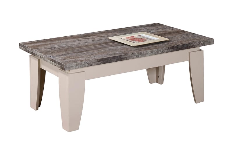 Comfortale 110 cm Rektangulärt Soffbord i Målat Trä - Gråbrun - Möbler - Vardagsrum - Soffbord & vardagsrumsbord - Soffbord