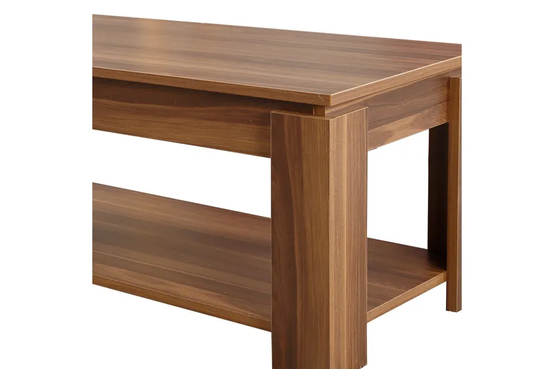 Comfortale Soffbord 104 cm med Förvaring Hylla - Valnötsbrun - Möbler - Vardagsrum - Soffbord & vardagsrumsbord - Soffbord