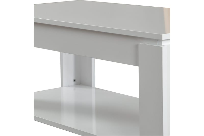 Comfortale Soffbord 104 cm med Förvaring Hylla - Vit - Möbler - Vardagsrum - Soffbord & vardagsrumsbord - Soffbord