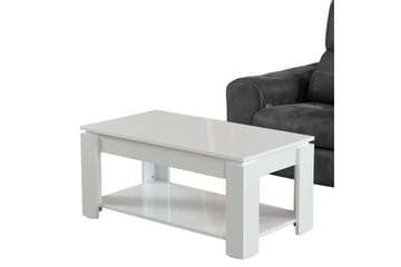 Comfortale Soffbord 104 cm med Förvaring Hylla - Vit - Möbler - Vardagsrum - Soffbord & vardagsrumsbord - Soffbord