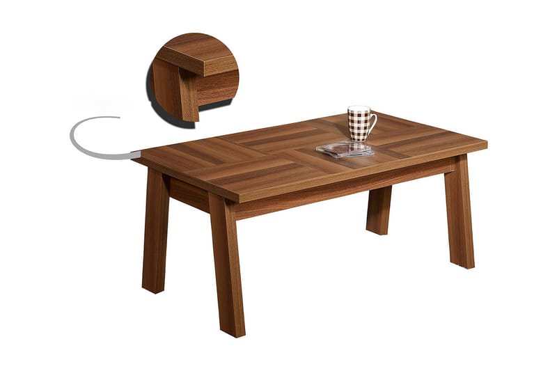 Comfortale Soffbord 108 cm - Valnötsbrun - Möbler - Vardagsrum - Soffbord & vardagsrumsbord - Soffbord