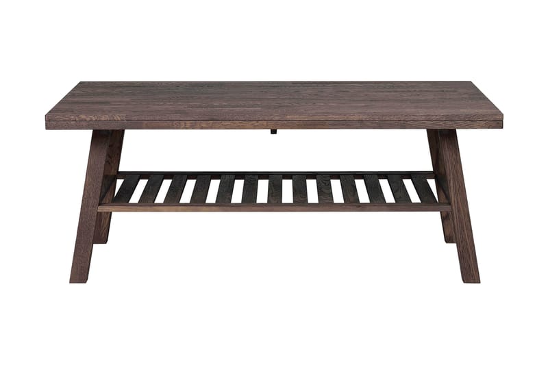 COMIMEI Soffbord 130 cm med Förvaring Hylla Ek - Bord - Soffbord