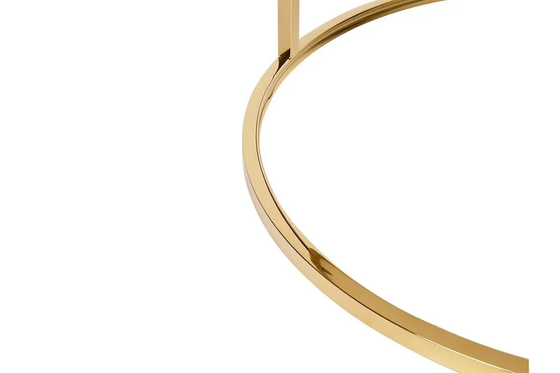 Coralla Soffbord 70 cm Runt Marmormönster - Vit/Guld - Möbler - Vardagsrum - Soffbord & vardagsrumsbord - Soffbord