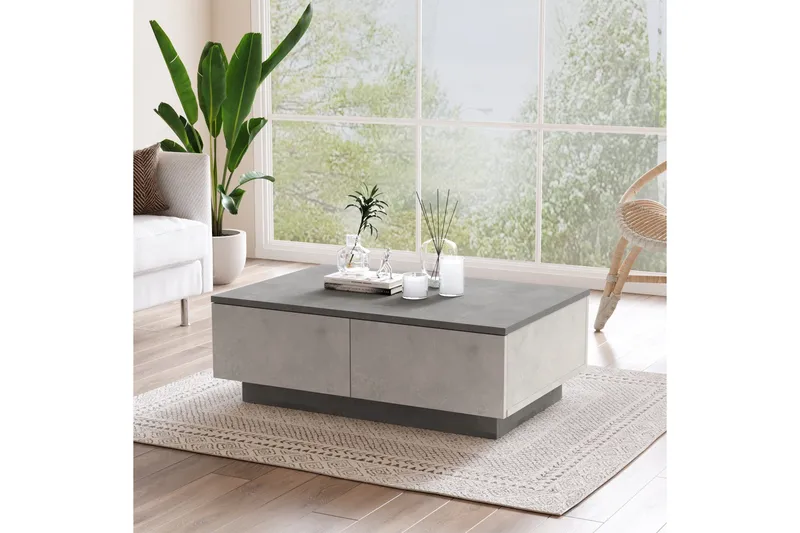 Cranner Soffbord 90 cm - Silver/Antracit - Möbler - Vardagsrum - Soffbord & vardagsrumsbord - Soffbord