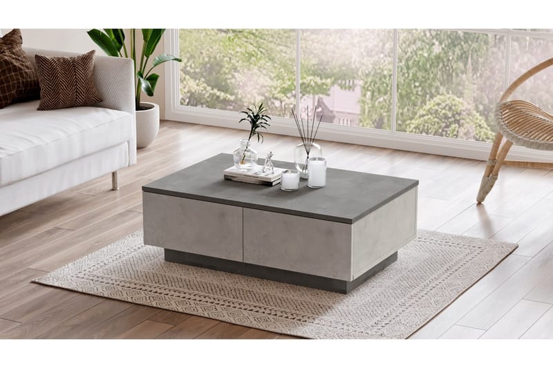 Cranner Soffbord 90 cm - Silver/Antracit - Möbler - Vardagsrum - Soffbord & vardagsrumsbord - Soffbord