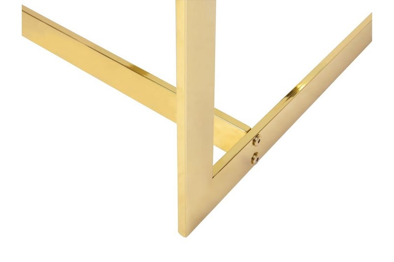 Crystal 80 cm Kvadratiskt Soffbord med Geometriskt Underrede i Glas - Klar - Möbler - Vardagsrum - Soffbord & vardagsrumsbord - Soffbord