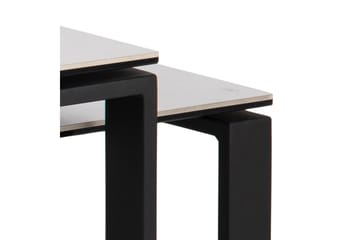 Cynthia Rektangulärt Satsbord Soffbord 115 cm i Keramik med Metallben - Vit - Möbler - Vardagsrum - Soffbord & vardagsrumsbord - Satsbord