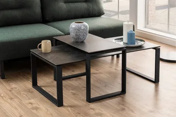 Cynthia Soffbord 115x69 cm - Svart - Möbler - Vardagsrum - Soffbord & vardagsrumsbord - Satsbord
