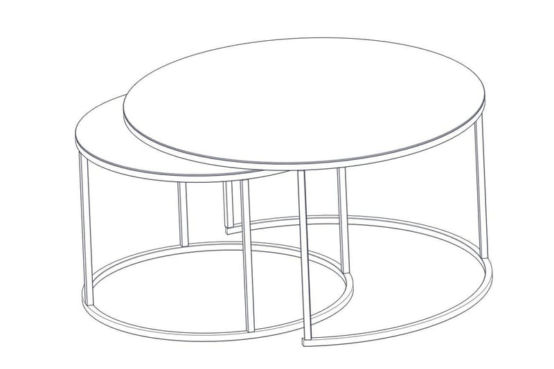 DADLES Soffbord 60 cm Svart - Möbler - Vardagsrum - Soffbord & vardagsrumsbord - Soffbord