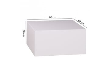 Darey Soffbord 60 cm - Vit Högglans - Möbler - Vardagsrum - Soffbord & vardagsrumsbord - Soffbord