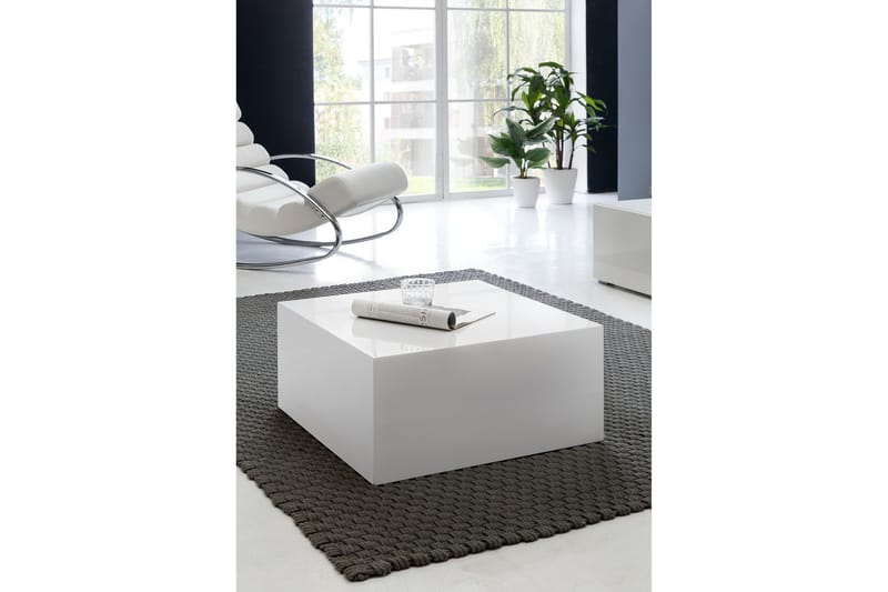 Darey Soffbord 60 cm - Vit Högglans - Möbler - Vardagsrum - Soffbord & vardagsrumsbord - Soffbord