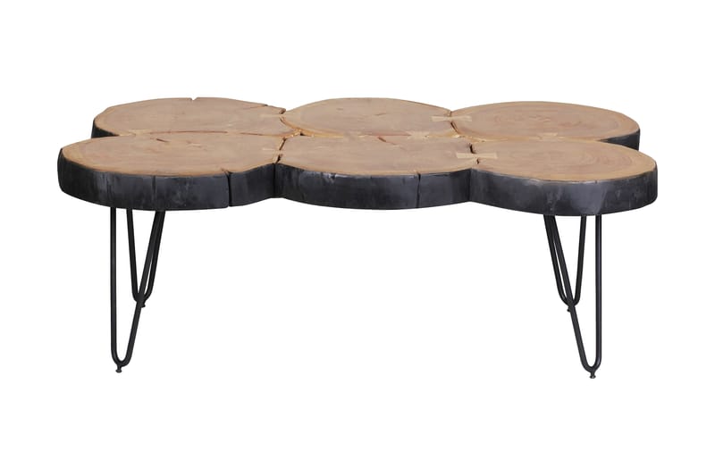 DAWUSSUUA Soffbord 115 cm Akacia/Svart - Bord - Soffbord