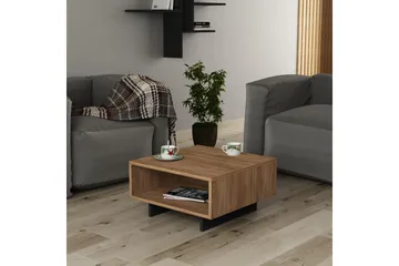 Decorta Soffbord 60 cm med Förvaring Hylla - Ekfärg/Mörkgrå - Möbler - Vardagsrum - Soffbord & vardagsrumsbord - Soffbord