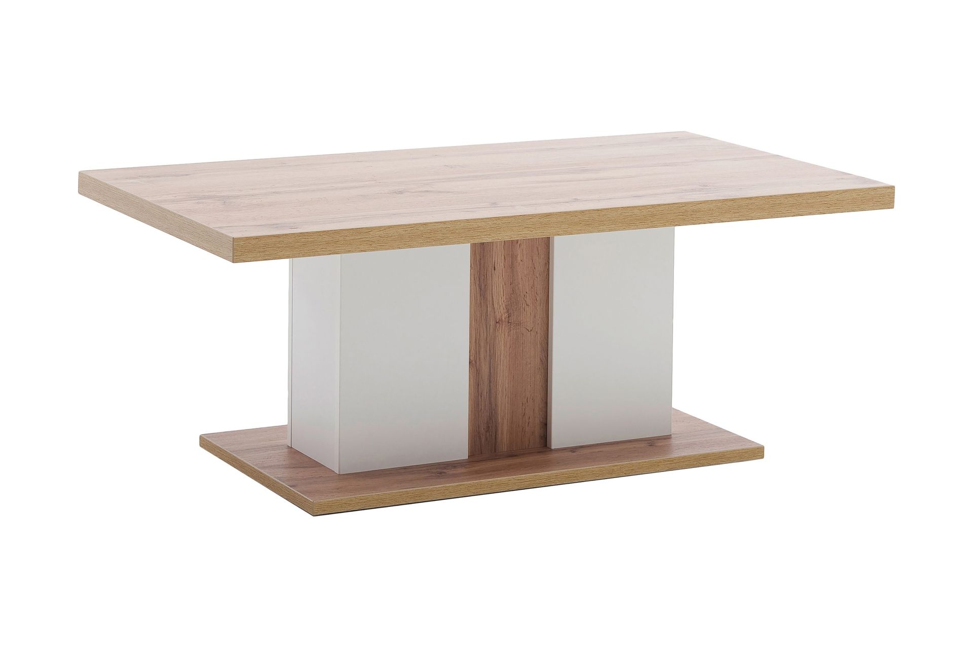 Degaust Soffbord 115 cm - Vit/Ekf&auml;rg