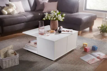 Delgadillo Soffbord 70 cm - Vit - Möbler - Vardagsrum - Soffbord & vardagsrumsbord - Soffbord