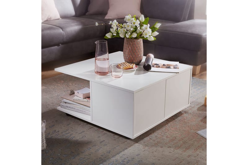 Delgadillo Soffbord 70 cm - Vit - Möbler - Vardagsrum - Soffbord & vardagsrumsbord - Soffbord