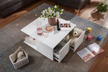 Delgadillo Soffbord 70 cm - Vit - Möbler - Vardagsrum - Soffbord & vardagsrumsbord - Soffbord