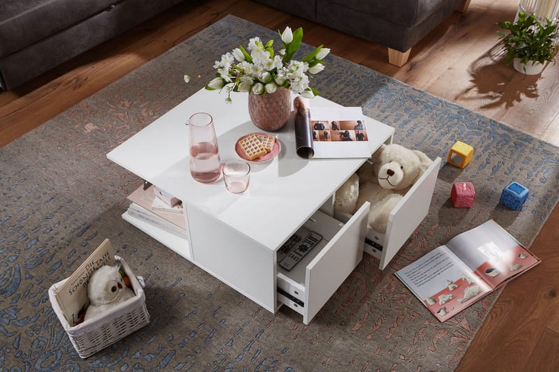 Delgadillo Soffbord 70 cm - Vit - Möbler - Vardagsrum - Soffbord & vardagsrumsbord - Soffbord