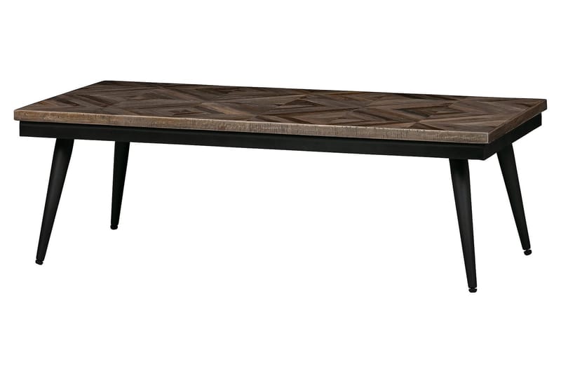 DELVE Soffbord 120 cm Teak/Svart Järn - Möbler - Vardagsrum - Soffbord & vardagsrumsbord - Soffbord