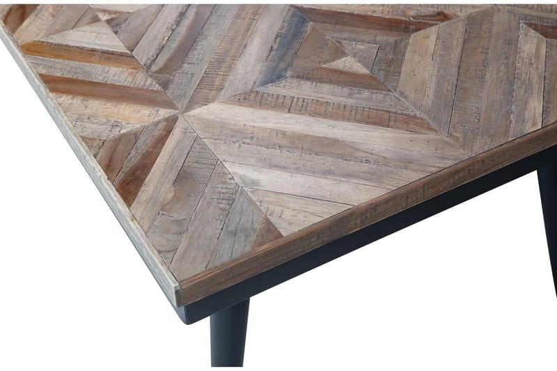 DELVE Soffbord 120 cm Teak/Svart Järn - Möbler - Vardagsrum - Soffbord & vardagsrumsbord - Soffbord