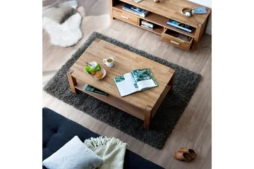 Demottte Soffbord 110 cm med Förvaring Hylla - Ekfanér - Möbler - Vardagsrum - Soffbord & vardagsrumsbord - Soffbord