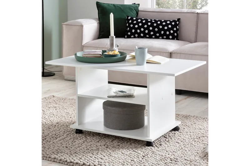 Dewand Soffbord 95 cm - Vit - Möbler - Vardagsrum - Soffbord & vardagsrumsbord - Soffbord