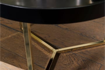Dhir Soffbord 59 cm Runt - Svart/Guld - Möbler - Vardagsrum - Soffbord & vardagsrumsbord - Soffbord