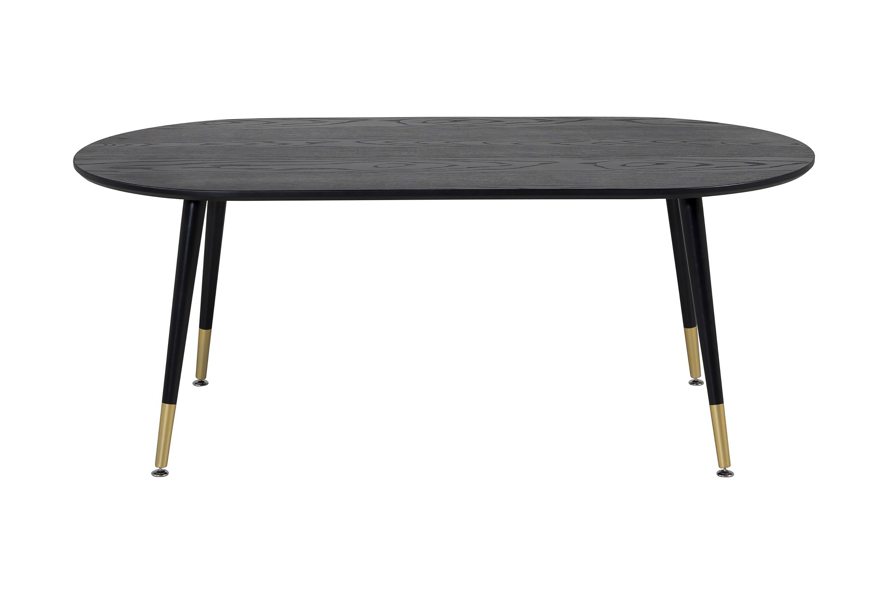 dipp soffbord 120 cm - svart/mässing