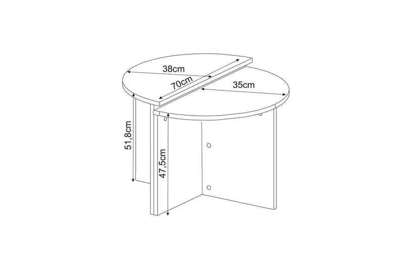 Soffbord Dolcer Travertin - Travertin - Möbler - Vardagsrum - Soffbord & vardagsrumsbord - Satsbord