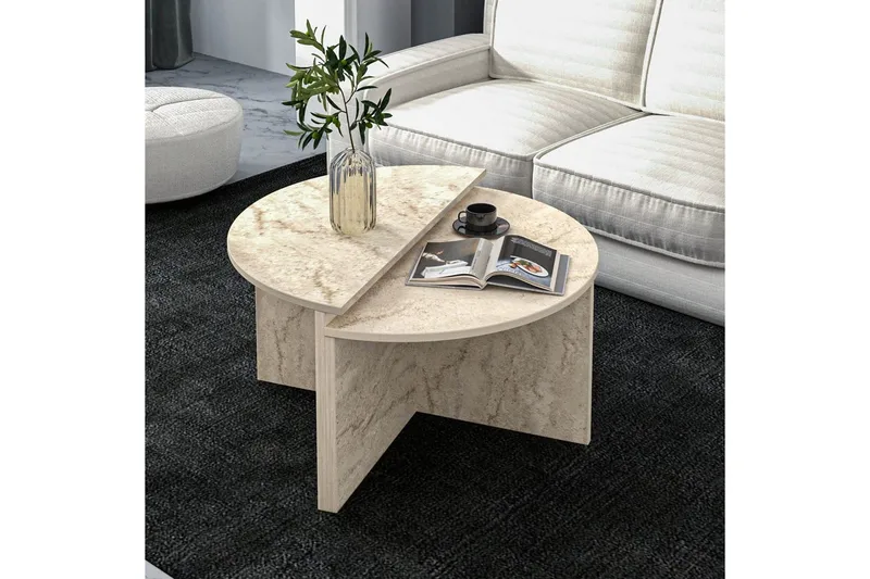 Soffbord Dolcer Travertin - Travertin - Möbler - Vardagsrum - Soffbord & vardagsrumsbord - Satsbord