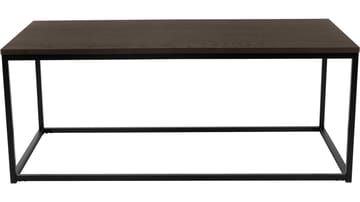 Soffbord Dover 120x60 cm - Mörkbrun ekfaner med svartlackade metallben - Möbler - Vardagsrum - Soffbord & vardagsrumsbord - Soffbord