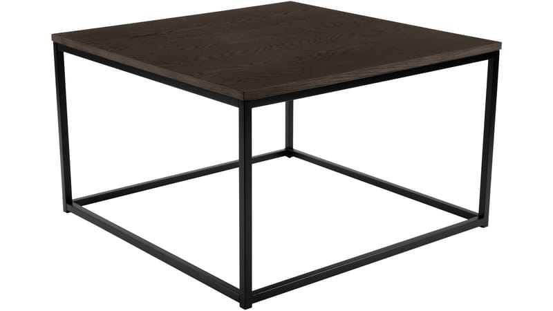 Soffbord Dover 80x80 cm - Mörkbrun ekfaner - Möbler - Vardagsrum - Soffbord & vardagsrumsbord - Soffbord