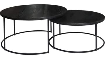 Soffbord Dover ø85 Omonterad - Svart med vitpigmenterad topp - Möbler - Vardagsrum - Soffbord & vardagsrumsbord - Soffbord