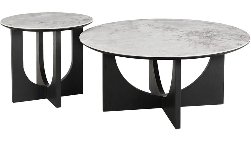 Soffbord Drivor 50 cm - Svartlackad askfaner - Möbler - Vardagsrum - Soffbord & vardagsrumsbord - Soffbord