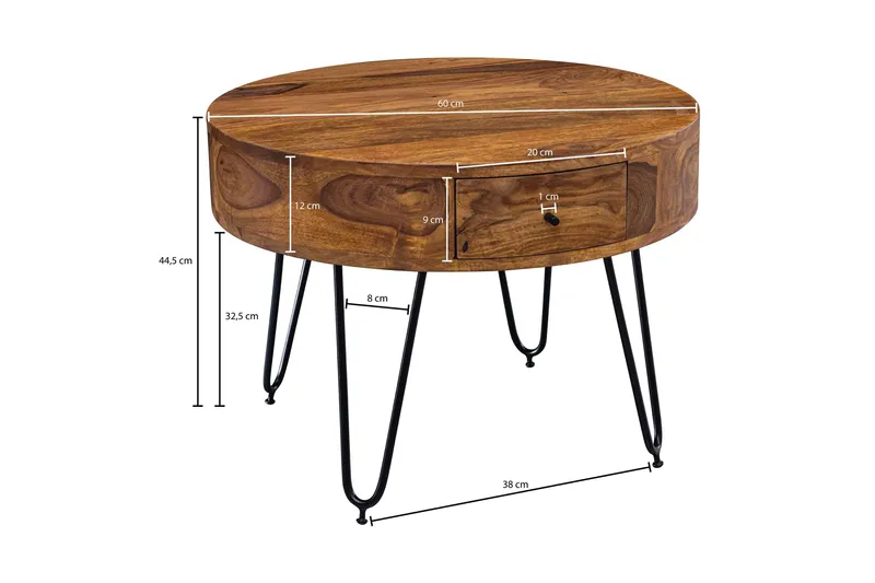 Dulian Soffbord 60 cm - Trä/natur - Möbler - Vardagsrum - Soffbord & vardagsrumsbord - Soffbord