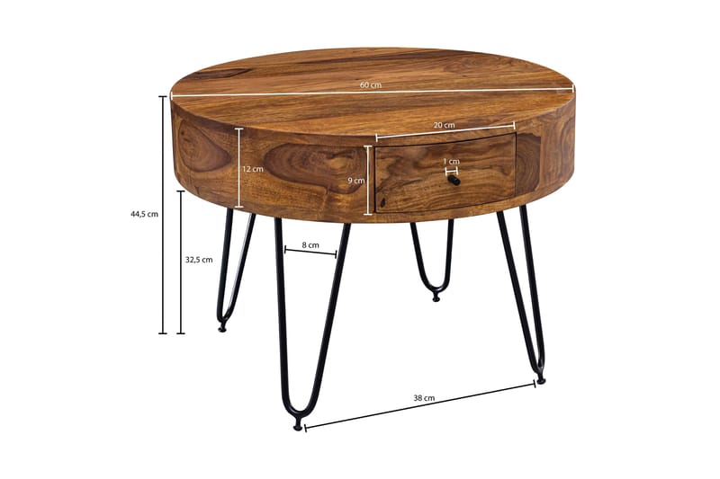 Dulian Soffbord 60 cm - Trä/natur - Möbler - Vardagsrum - Soffbord & vardagsrumsbord - Soffbord