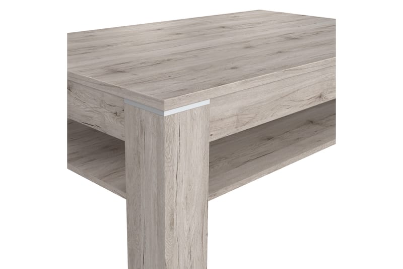 ECKLANDS Soffbord 120 cm med Förvaring Hylla Brun/Natur - Möbler - Vardagsrum - Soffbord & vardagsrumsbord - Soffbord