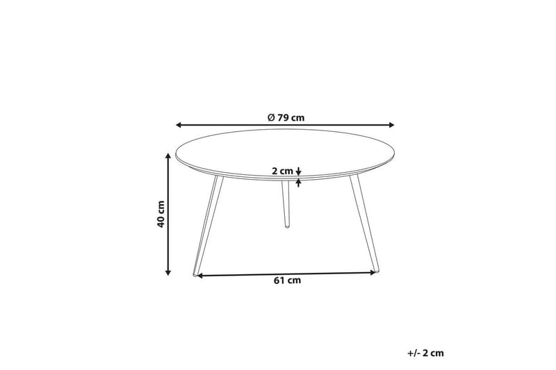 Soffbord Effie Vit/Svart - Vit/Svart - Möbler - Vardagsrum - Soffbord & vardagsrumsbord - Soffbord