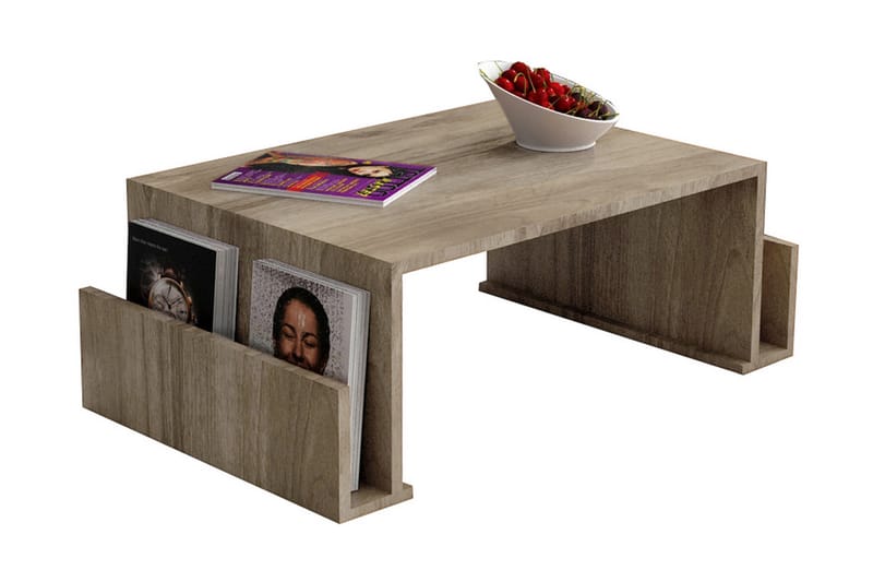 Elegancia Soffbord 95 cm med Tidningsförvaring - Valnötsbrun - Möbler - Vardagsrum - Soffbord & vardagsrumsbord - Soffbord