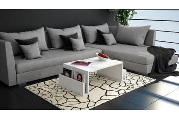 Elegancia Soffbord 95 cm med Tidningsförvaring - Vit - Möbler - Vardagsrum - Soffbord & vardagsrumsbord - Soffbord