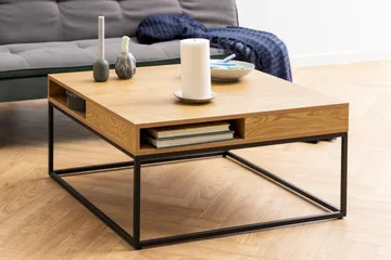 Elmorral Soffbord 80x80 cm - Natural - Möbler - Vardagsrum - Soffbord & vardagsrumsbord - Soffbord